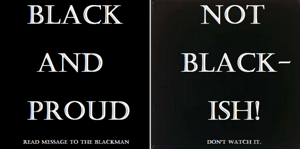 BLACK VS. BLACKISH
